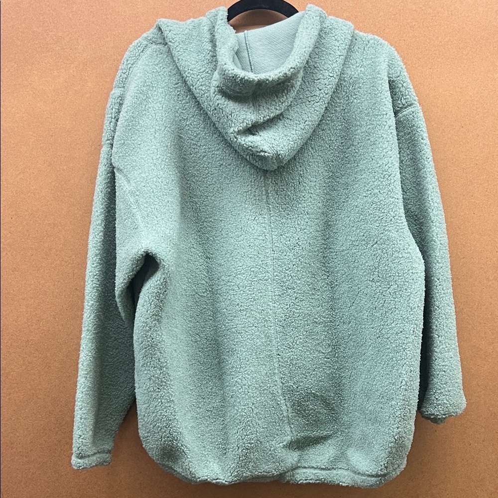 Nike Mint Green Teddy Jacket - Picture 2 of 2